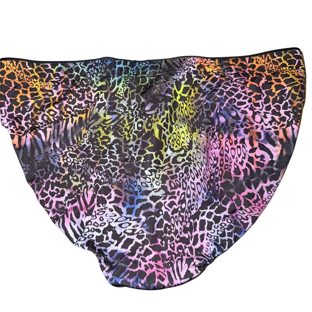 2(X)IST Mens Rainbow Leopard‎ Print Briefs Multicolor Animal Print Size L Large - Picture 3 of 3